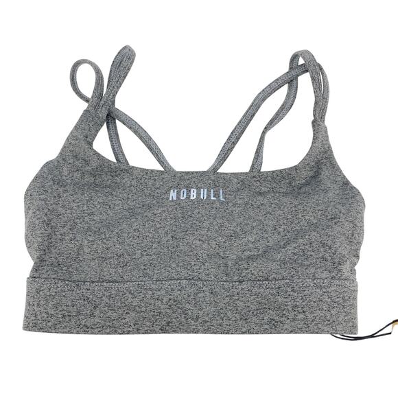 NOBULL Other - NoBull Women's Plush Heather Crisscross Back Sports Bra Gray Size XS